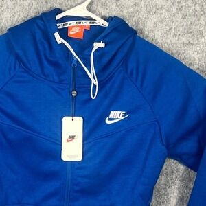 Nike Sportswear Boys Full Zip Hoodie Royal Blue Youth XL Cotton Poly CVC NWT